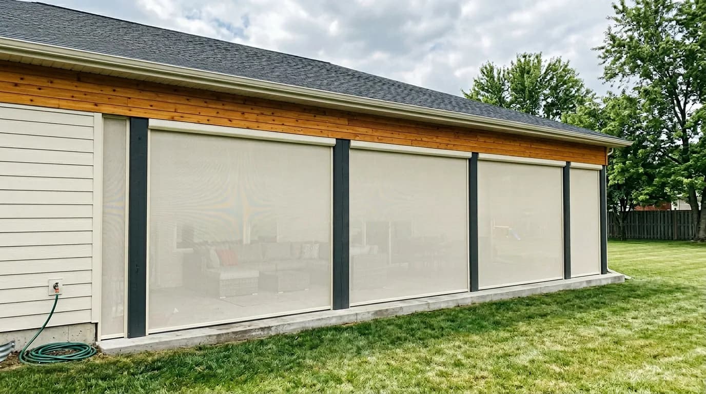 Outdoor Sun Shades install in Toronto, Ontario
